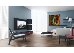 Wohnzimmer, Bodenbelag, Sessel, Fernseher, Bild