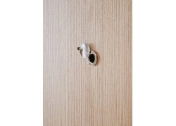 Typ 48, Detailansicht Türspion einer hölzernen Tür