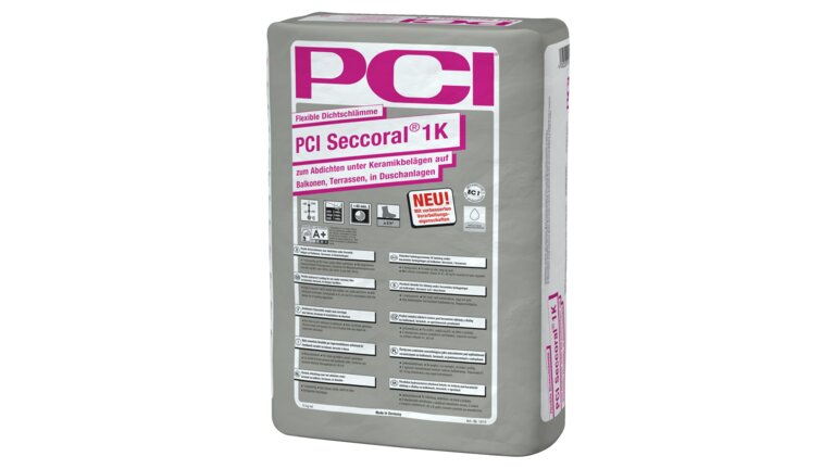 PCI Seccoral 1 K, Dichtschlämme, verpackt im Sack, stehend, 