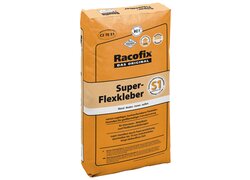 Racofix Super-Flexkleber S1, verpackt orangefarbenen Sack, stehend