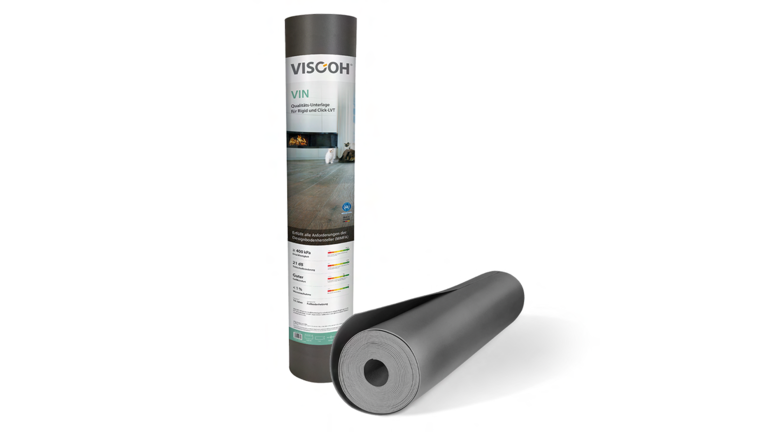 Das Produkt VISCOH VIN grau mit Verpackung liegend und stehend