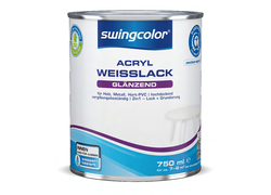 swingcolor Acryl Weiß glänzend von Vorne  