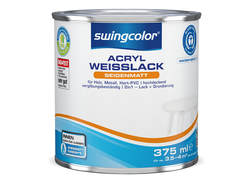 swingcolor Acryl Weißlack seidenmatt
