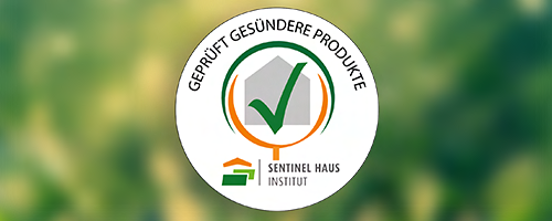 Die Bodentreppe Designo von Roto ist mit dem Label des Sentinel Haus Instituts ausgezeichnet und in der Datenbank des Sentinel Portals. Grafik Sentinel Haus Institut 